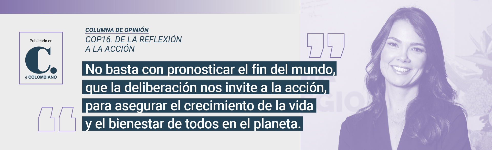 Rostro María Bibiana Botero, Presidenta Ejecutiva de Proantioquia