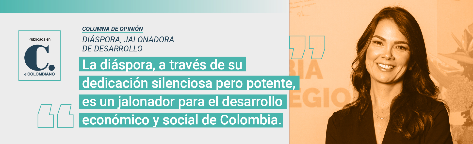 Rostro María Bibiana Botero, Presidenta Ejecutiva de Proantioquia