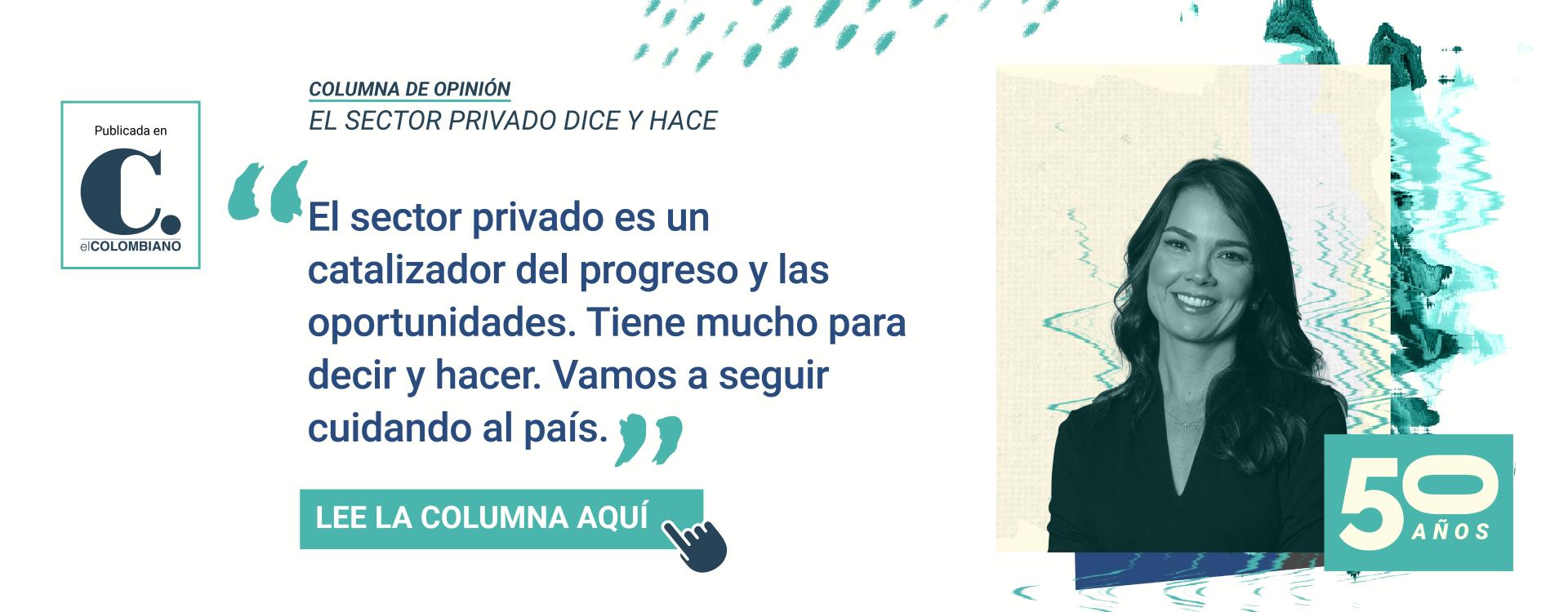 El sector privado dice y hace - banner home