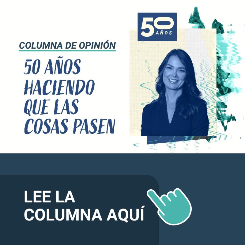 50 años haciendo que las cosas pasen - banner home